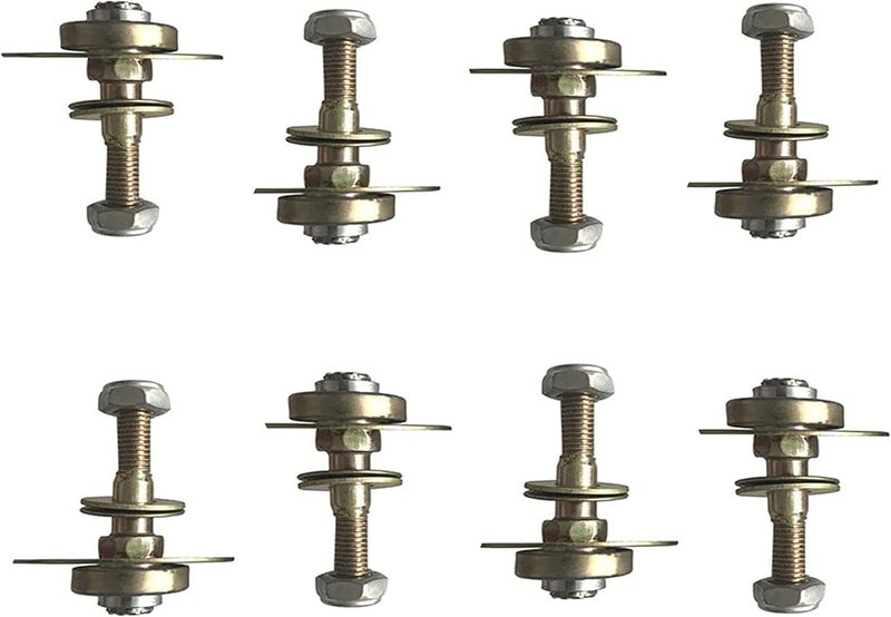 AuRiver 8 PCS Furniture Rocking Chair Bearing Connecting Piece Rocking Chair Bearing Screws Bolts Kits Furniture Connecting Accessories (M8 x 45mm) - Image 1